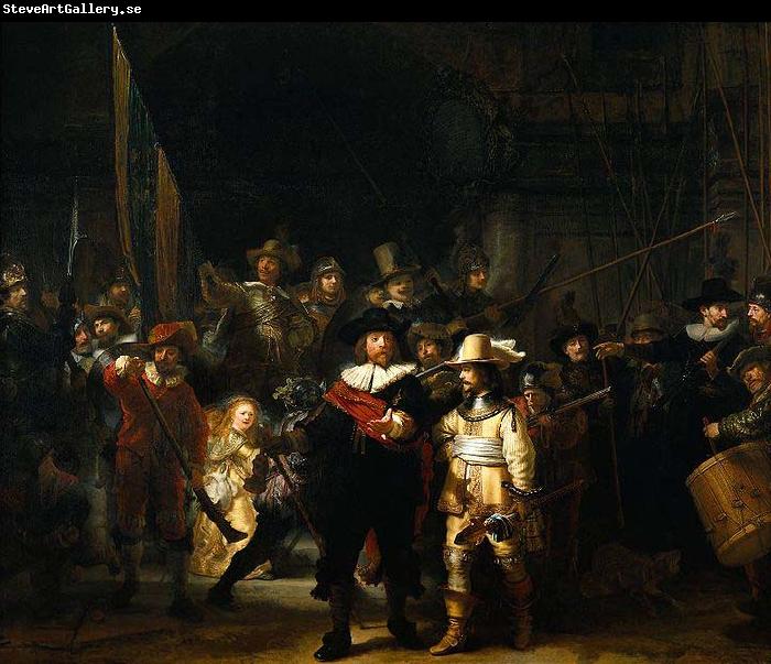 REMBRANDT Harmenszoon van Rijn The Night Watch or The Militia Company of Captain Frans Banning Cocq